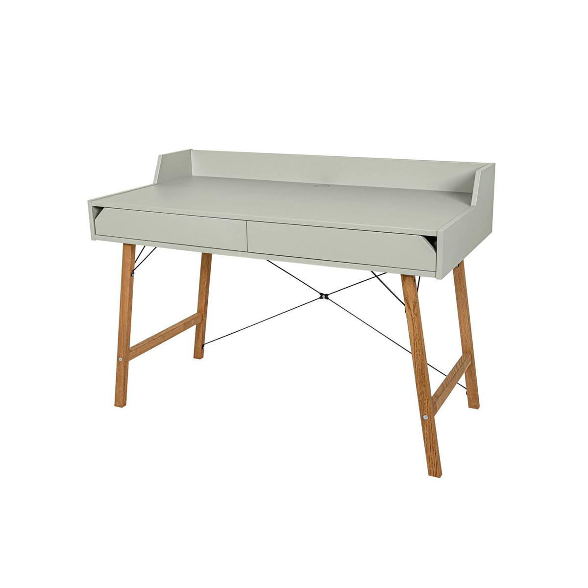 SCHREIBTISCH Lotta Grün - Grün, Holzwerkstoff (60/120/86cm) - Petits-meubles