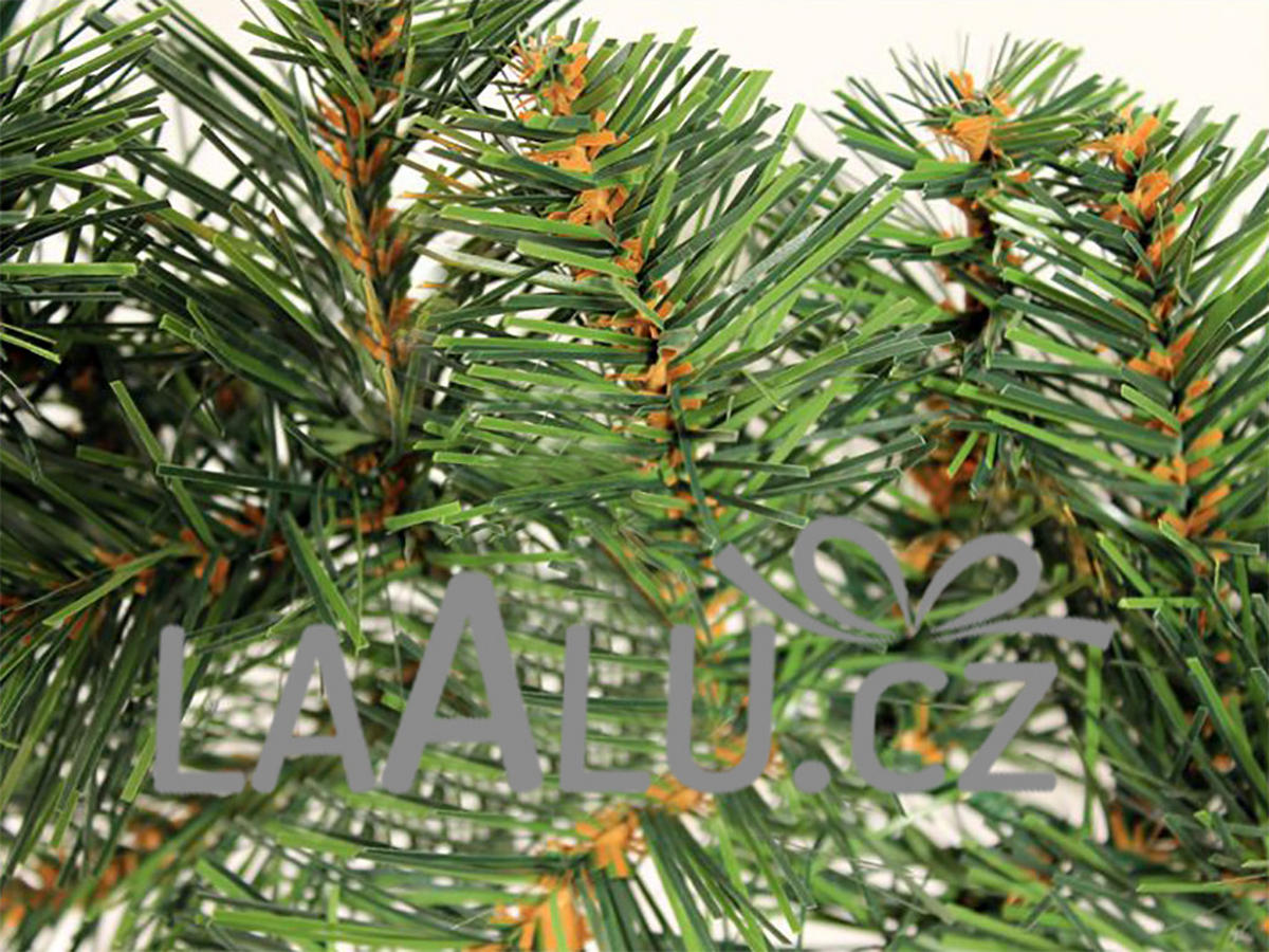 WEIHNACHTSGIRLANDE NARNIE 270 cm, grün, 2D, mit Drahtenden - Grün, Kunststoff (270cm) - LAALU