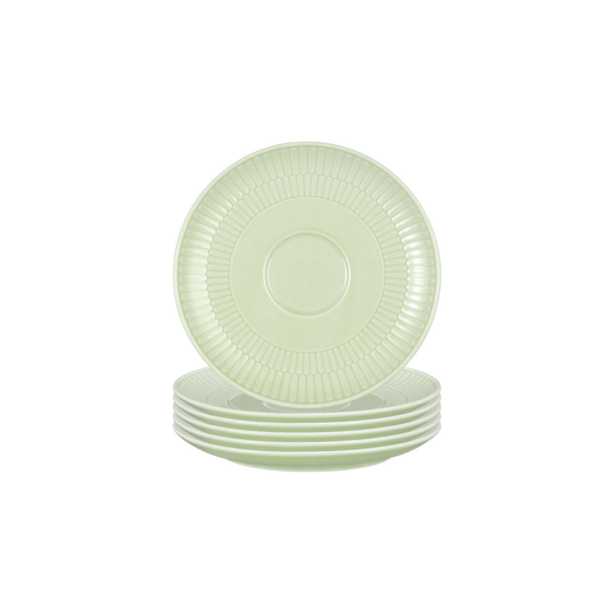 KOMBI-UNTERTASSEN Amina Seladon ø 16 cm 6er Set - Grün, Keramik (16cm) - Seltmann Weiden