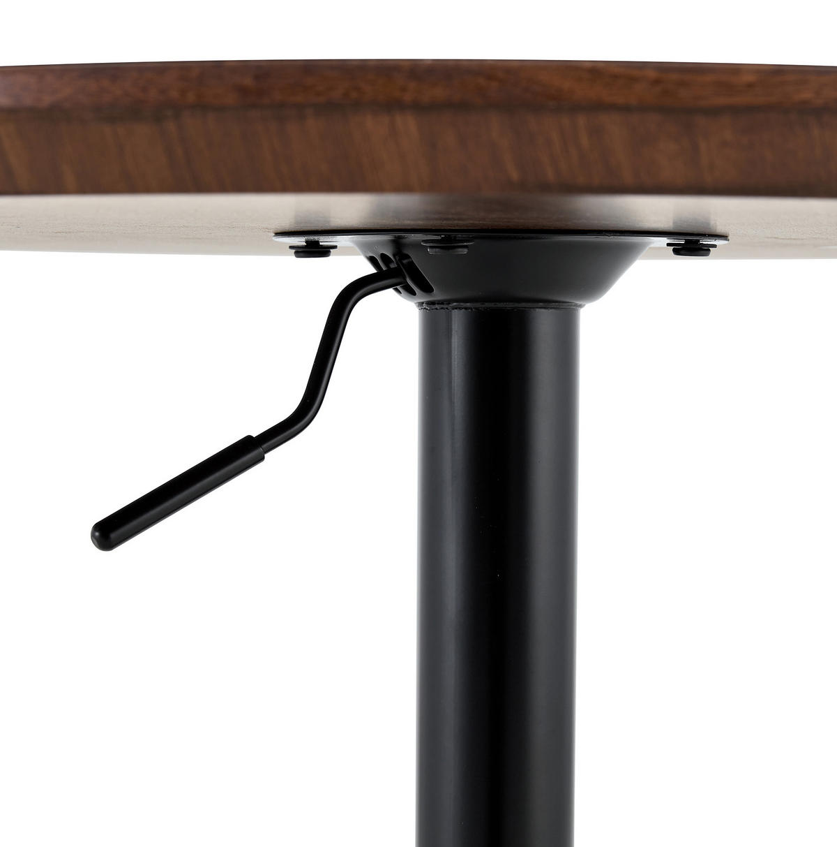 BEISTELLTISCH 70/70/73,5-98,5 cm nussbaumfarben aus MDF mit höhenverstellbarer Tischplatte - Walnussfarben, Holzwerkstoff (70/70/73.5cm) - OKWISH