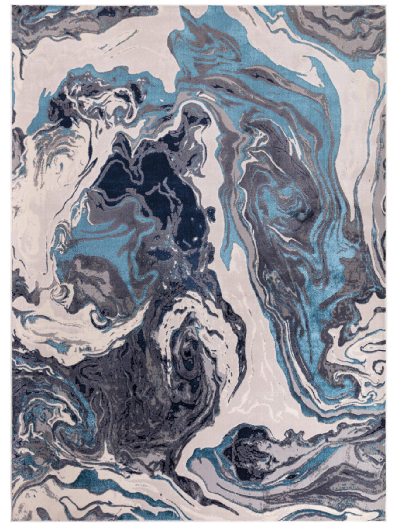 TEPPICH modern Wohn-/Schlafzimmer OCEAN Blau 120 x 170 cm - Blau, Textil (120/170cm) - Novatrend