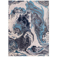 TEPPICH modern Wohn-/Schlafzimmer OCEAN Blau 120 x 170 cm - Blau, Textil (120/170cm) - Novatrend