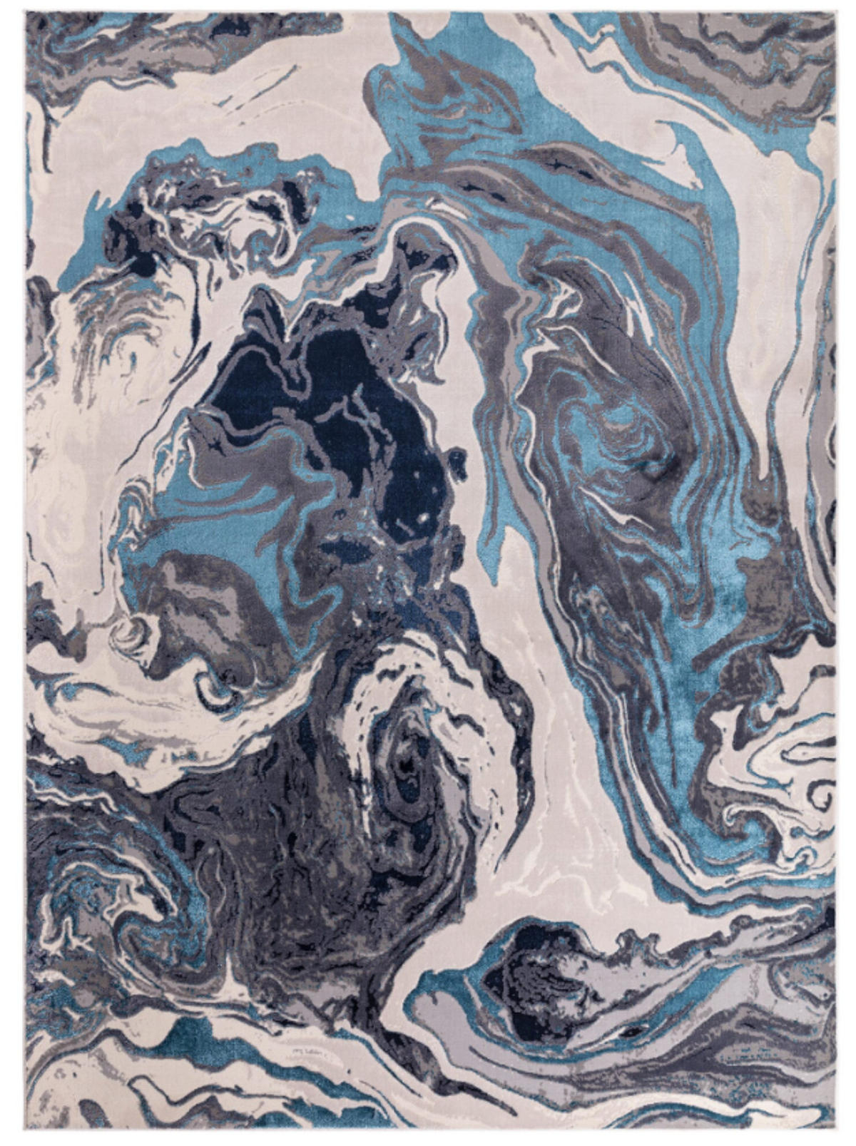 TEPPICH modern Wohn-/Schlafzimmer OCEAN Blau 120 x 170 cm - Blau, Textil (120/170cm) - Novatrend