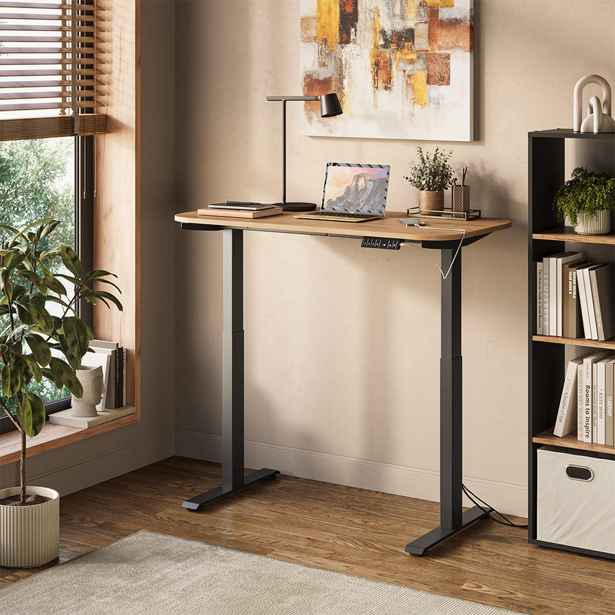 STOLNÍ NOHY Elevate Antracit - černá, kov (57.5/180/120cm) - Vicco