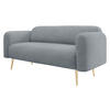 SOFA Nami 2 - Goldfarben/Grau, Holz/Textil (174/75/71cm) - MIRJAN24
