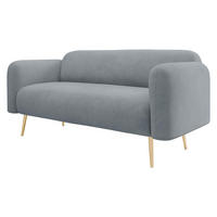 SOFA Nami 2 - Goldfarben/Grau, Holz/Textil (174/75/71cm) - MIRJAN24