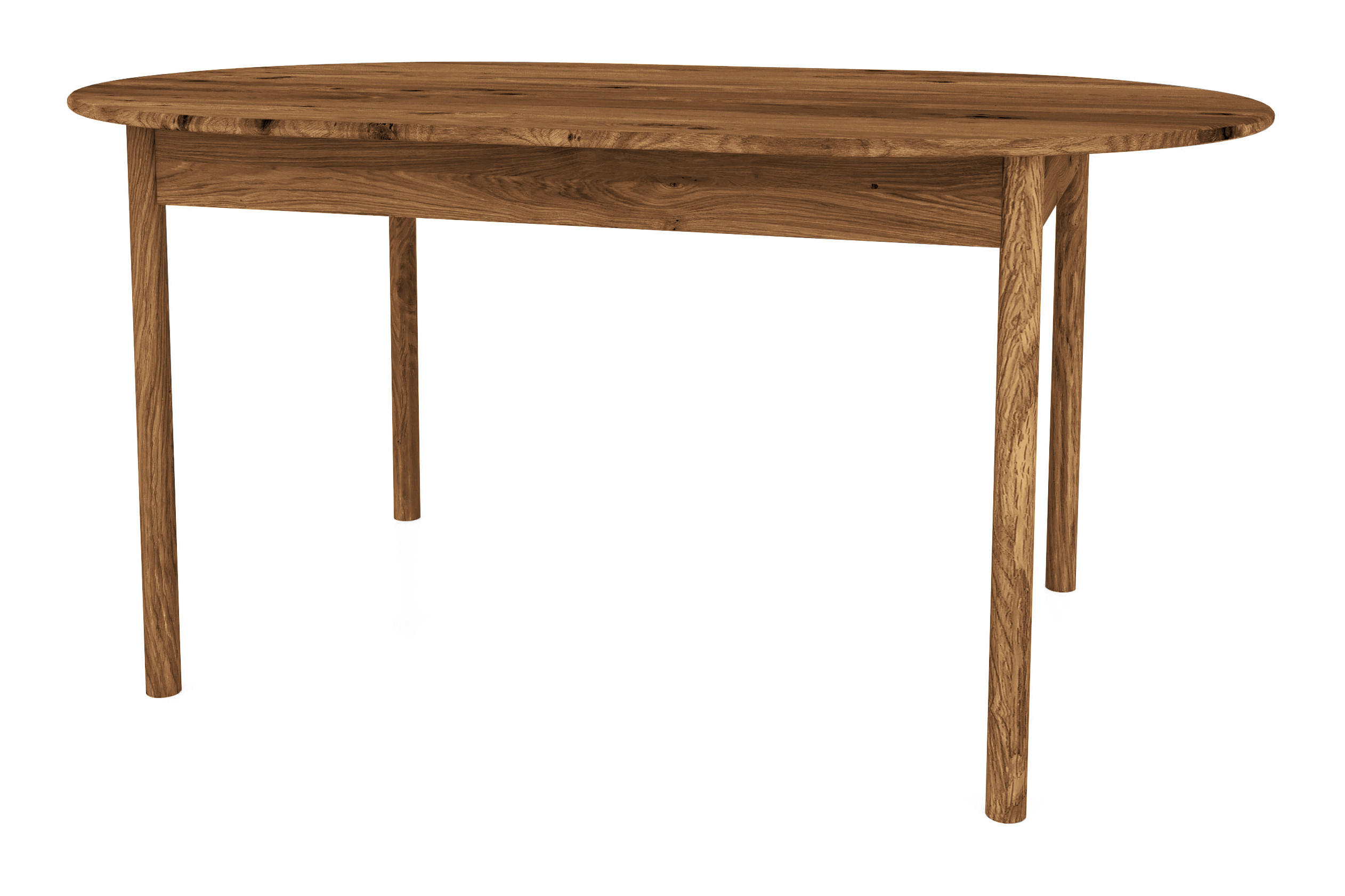 TISCH OVAL INA Wildeiche - Alteiche, Holz (180/90/77cm) - byoak