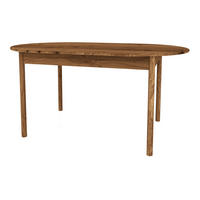 TISCH OVAL INA Wildeiche - Alteiche, Holz (180/90/77cm) - byoak