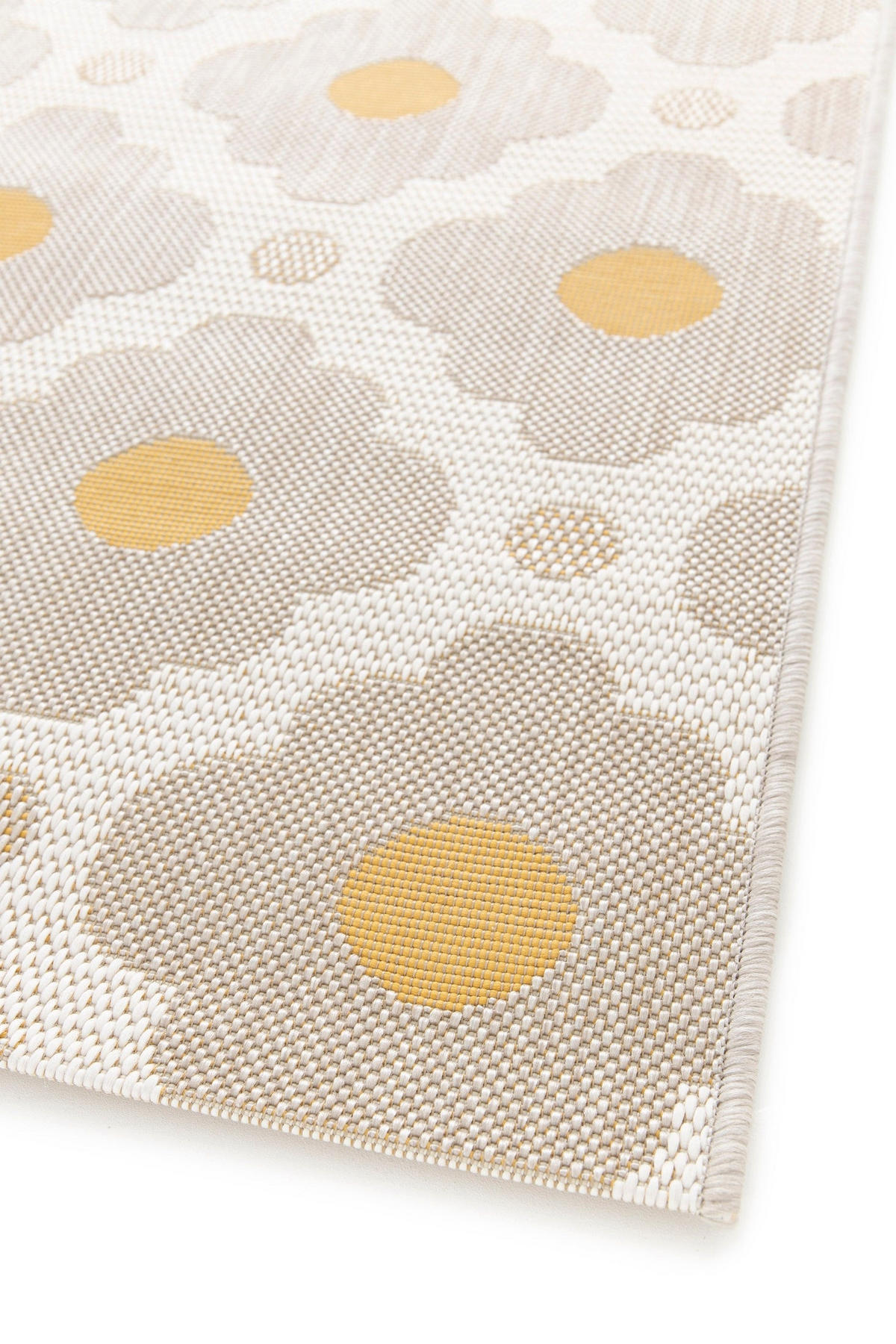 DESIGN Teppich für Innen und Außen gelb - Gelb, Textil (160/230cm) - AFK Living