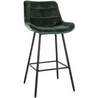BARHOCKER Weston 104x49x56 cm dunkelgrün - Dunkelgrün, Metall (49/104/56cm) - furnicato
