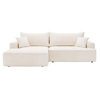 ECKSOFA California Creme Links - Creme, Holz/Textil (165/270cm) - Graingold
