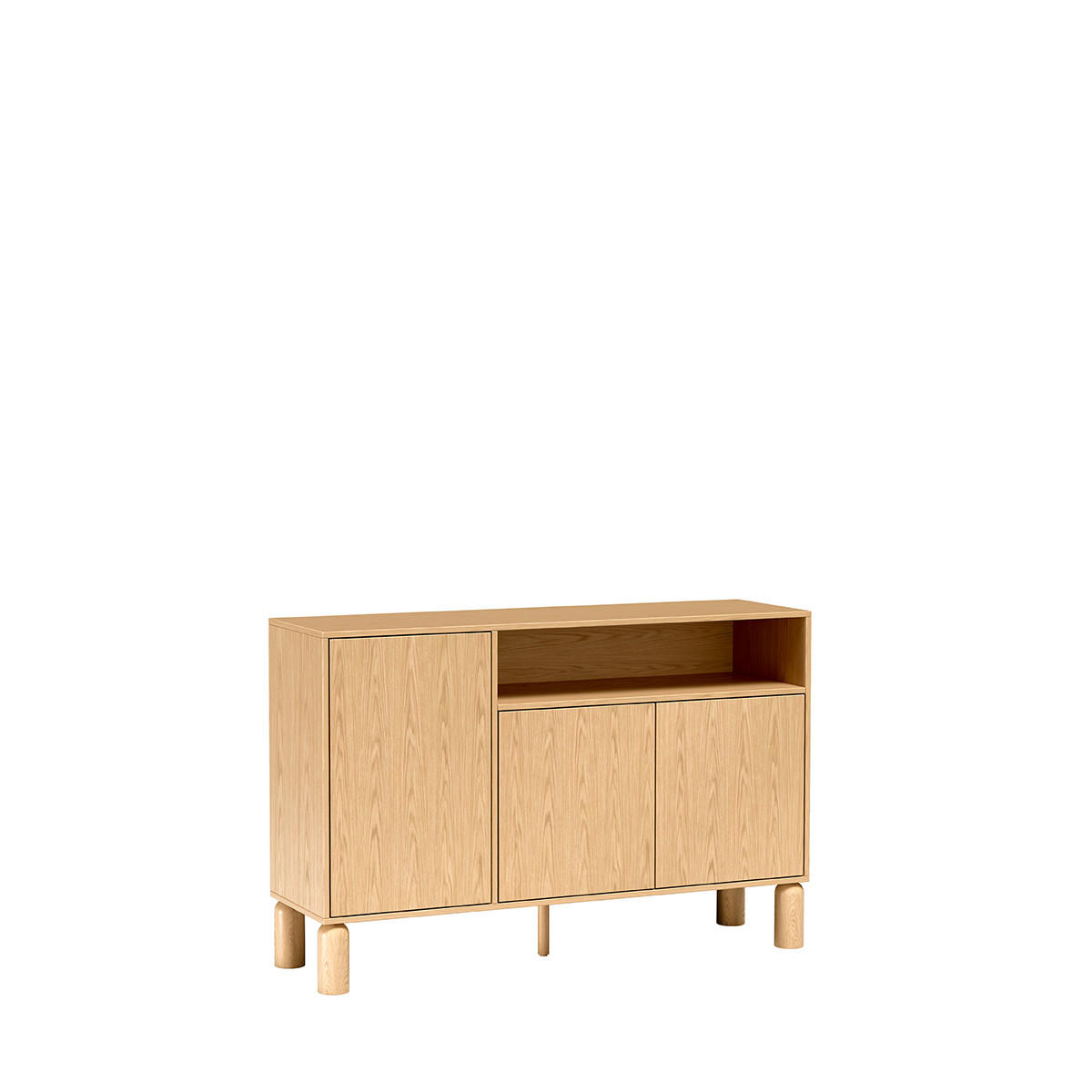 KOMMODE Sanden SN-2 Eichefarben - Eichefarben, Holzwerkstoff (140/91.6/40.6cm)