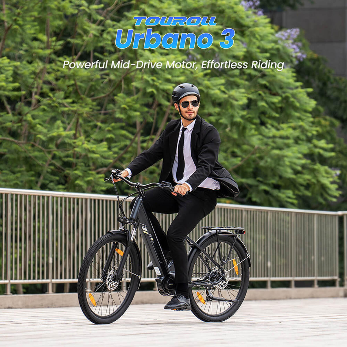 E-BIKE Touroll Urbano 3 – Leistungsstarker Mittelmotor für mühelose Fahrten - Grau, Metall (78cm) - Touroll