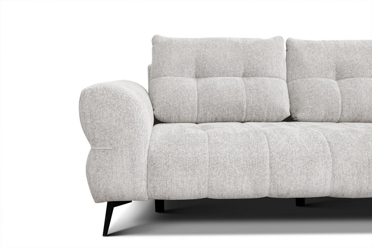 SOFA SALVINI 3-Sitzer, ecru - Ecru, Holz/Textil (237/88/99cm) - Courtois Laville