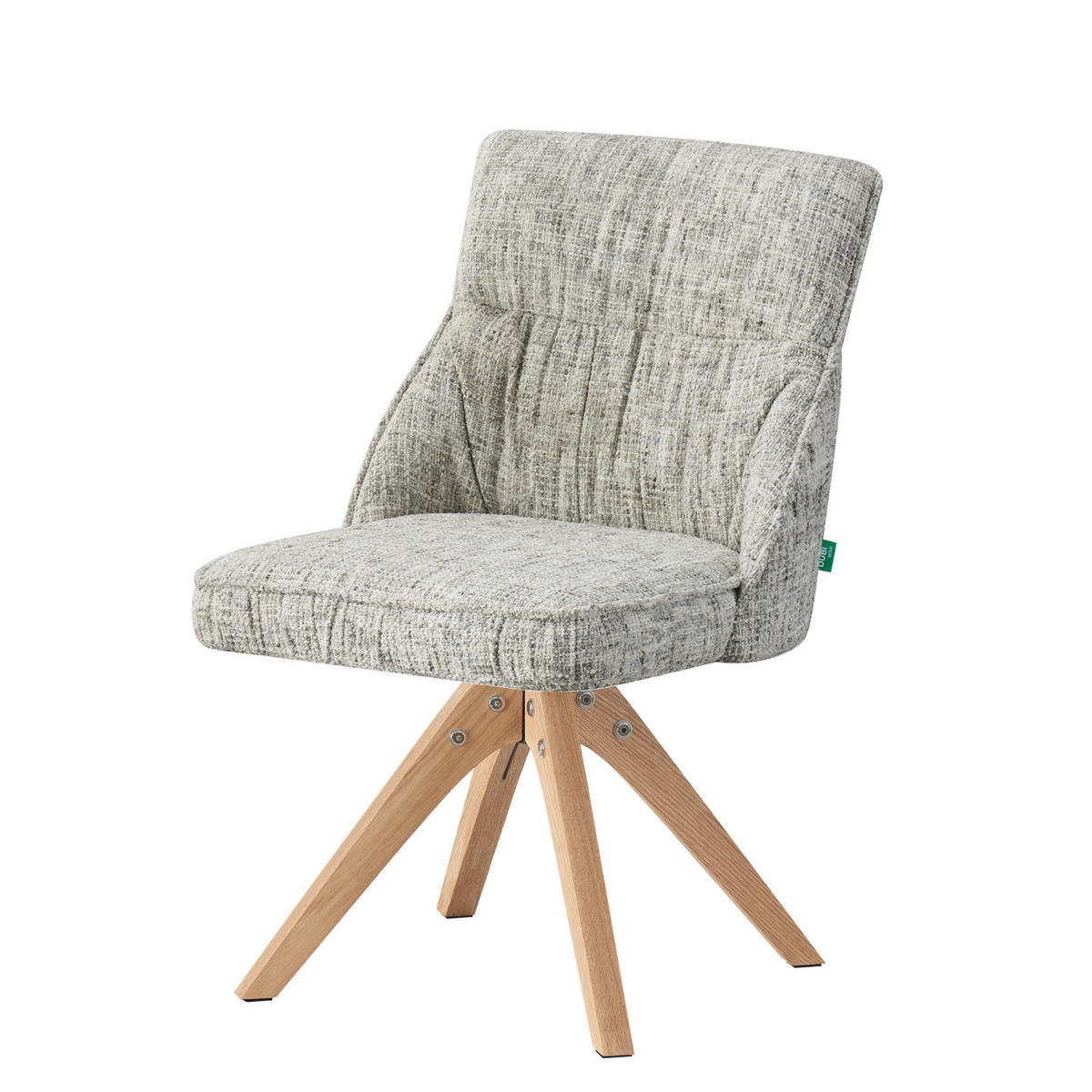 ESSZIMMERSTUHL TALINA 2er-Set - Hellgrau, Holz/Textil (49/84/62cm) - DUBI Möbel