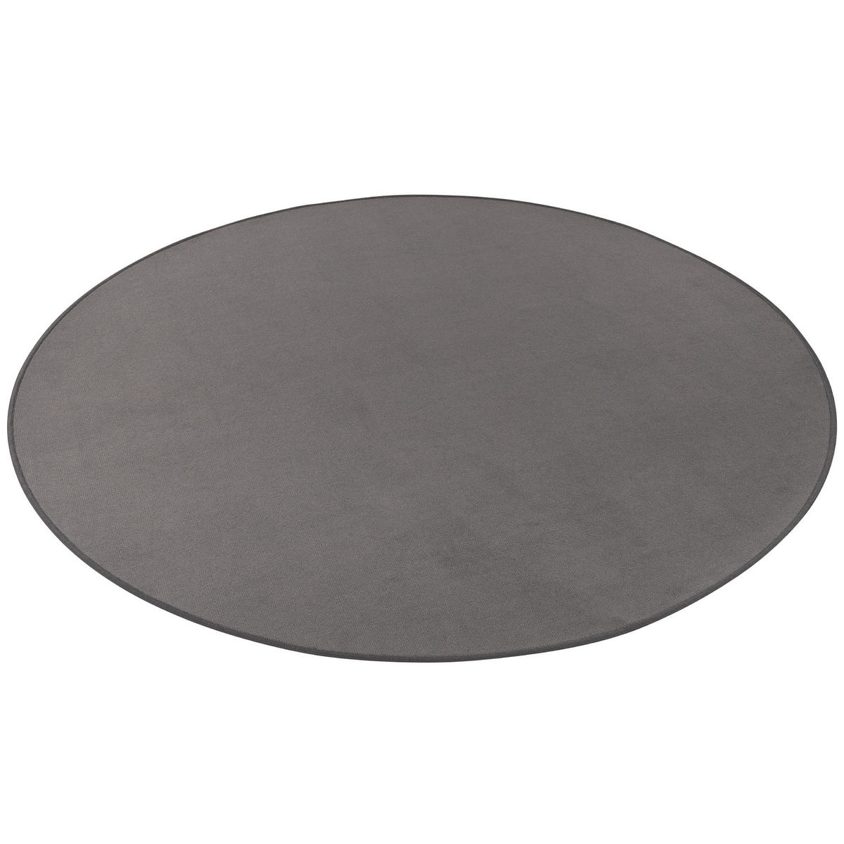 BASIC VELOURS TEPPICH CARLA RUND - Anthrazit, Textil (100/100cm) - Snapstyle