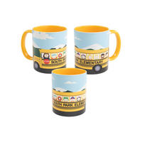 KAFFEEBECHER South Park Elementary Bus Gelb 320 ml - Gelb, Keramik (0.32L) - United Labels