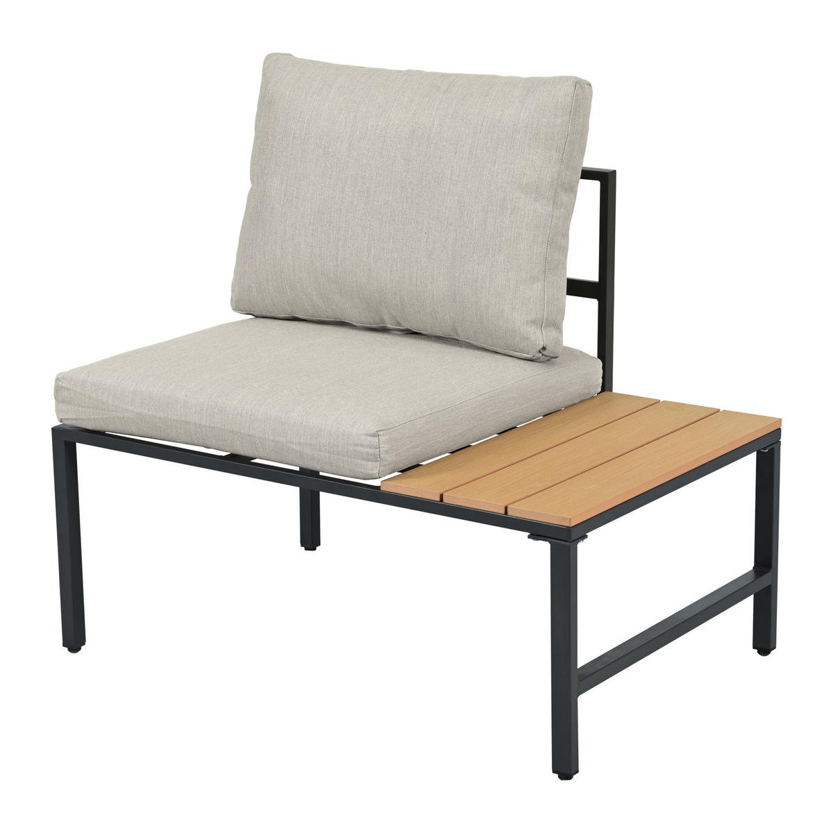 ESSGRUPPE 4-tlg. Graubeige Eck Mit 2 Hockern Esstisch - Grau, Textil - FLIEKS