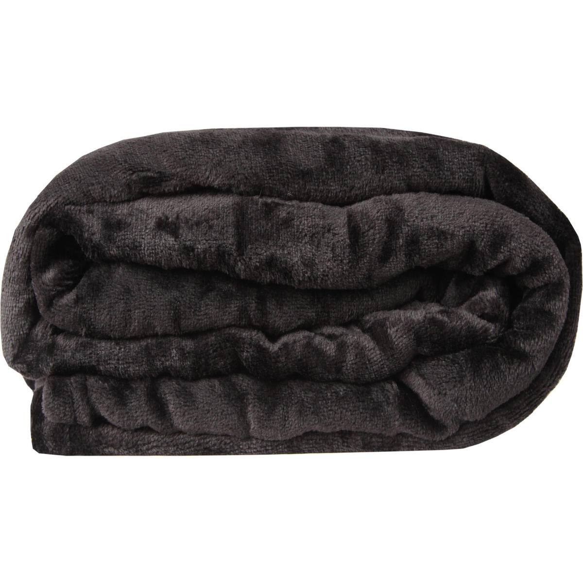 KUSCHELDECKE "Celina" 2er-Pack Schwarz 150x200 cm - Schwarz, Textil (150/200cm)