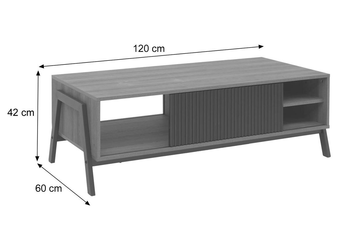 COUCHTISCH Braun - Braun, Holz (60/120/42cm) - MCW