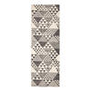 BAUMWOLLTEPPICH-LÄUFER Delphi geometrisch 66/200 cm - Schwarz, Textil (66/200cm) - Homescapes