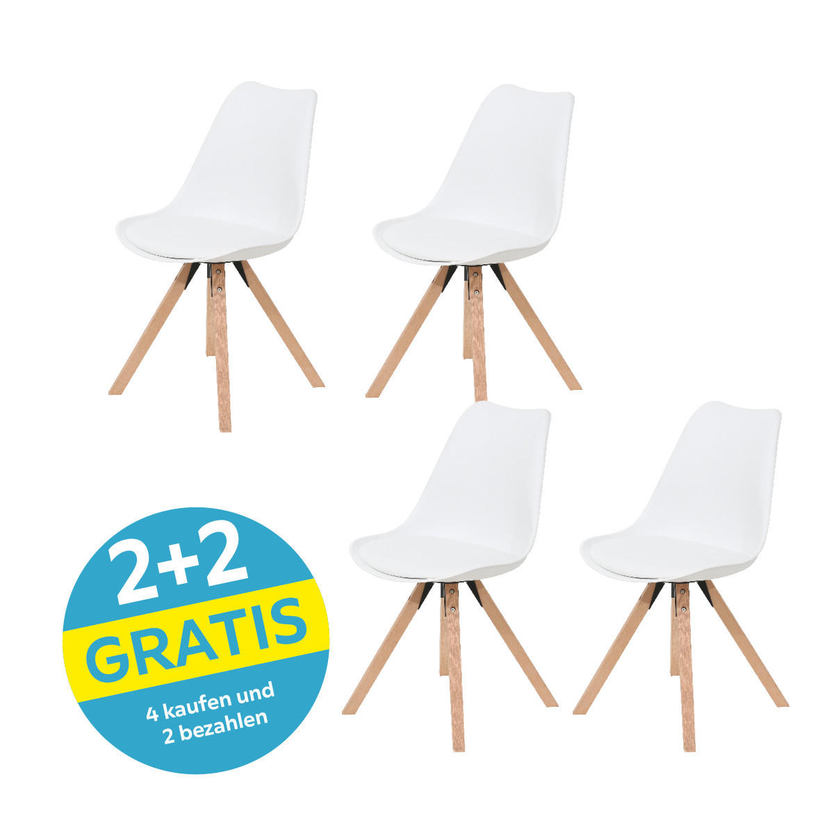 Schalenstuhl Vilnius Weiß