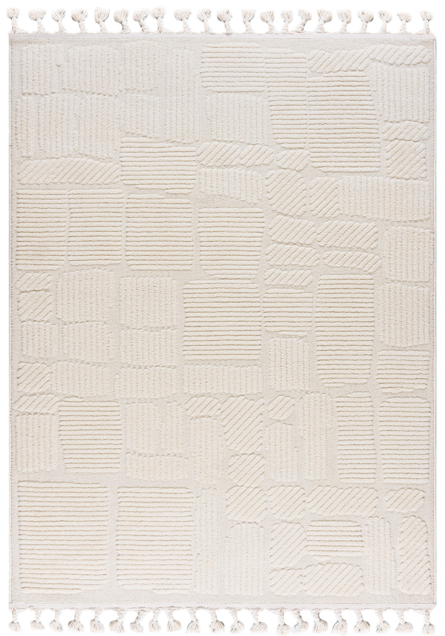 TEPPICH Beige Abstrakt, Geometrisch, Moderne 200 x 300 cm - Beige/Creme, Textil (200/300cm) - Mazovia