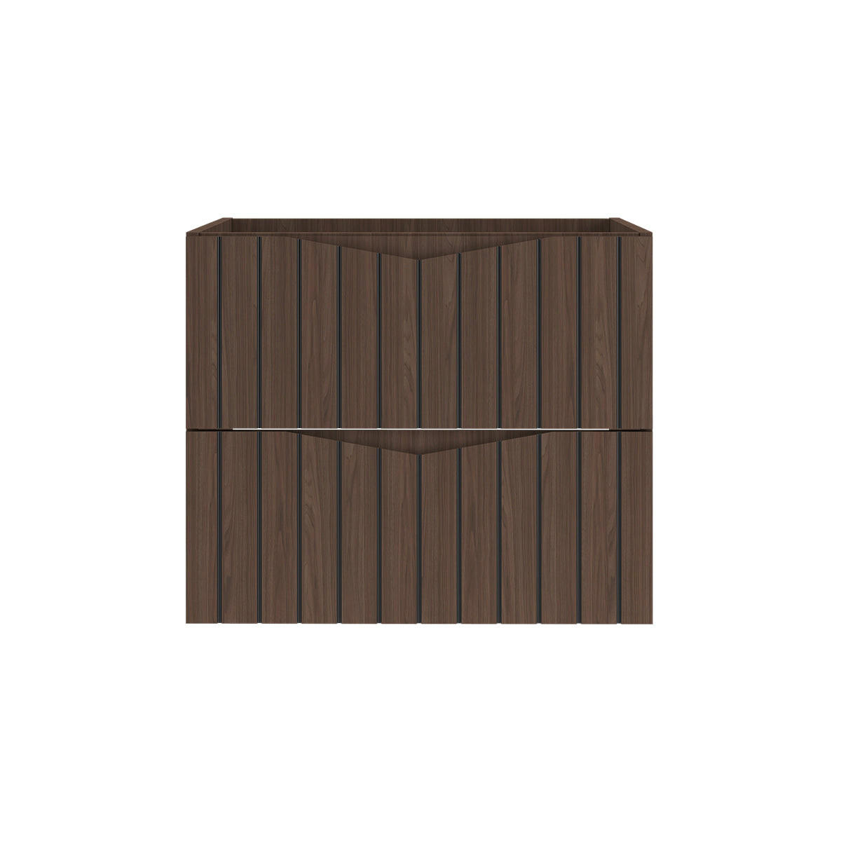 WASCHTISCHUNTERSCHRANK 60cm Siena Holz und Schwarz - Schwarz, Holzwerkstoff (60/50/45.8cm) - Petits-meubles