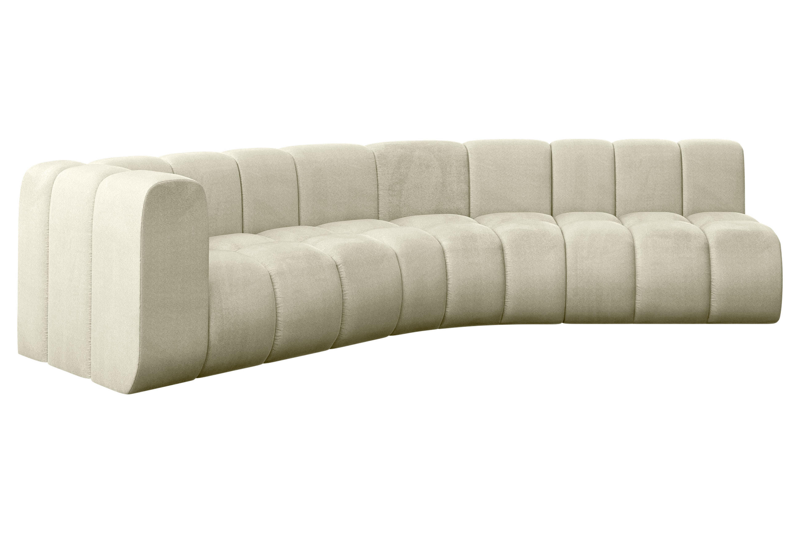 ECKSOFA modulares Sofa Karex-L1 - 308x194x70 cm Beige - Beige, Holzwerkstoff/Textil (308/194cm) - ALTDECOR