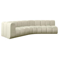 ECKSOFA modulares Sofa Karex-L1 - 308x194x70 cm Beige - Beige, Holzwerkstoff/Textil (308/194cm) - ALTDECOR