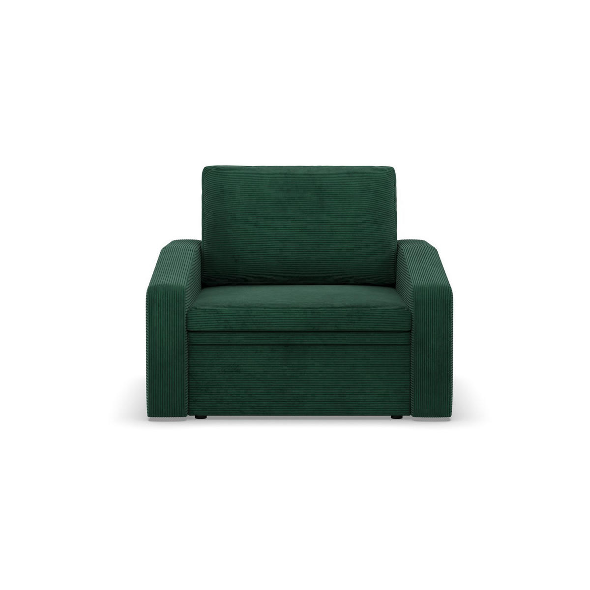 LOUNGESESSEL ORBIT, 80 CM, Cord - Dunkelgrün - Grün, Textil (108/80/87cm)