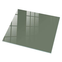 GLASPLATTE 80x60 cm – Dunkelgrün - Grau, Glas (0.4/80/60cm) - ArtPrintCave