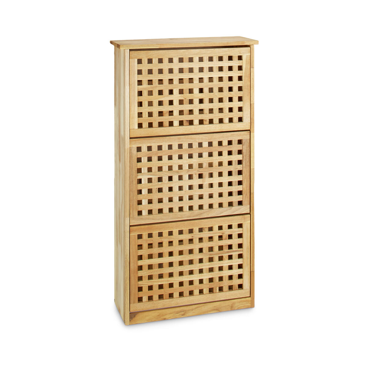 SCHUHKIPPER - Hellbraun, Holz/Holzwerkstoff (55/104.3/20.2cm) - Relaxdays