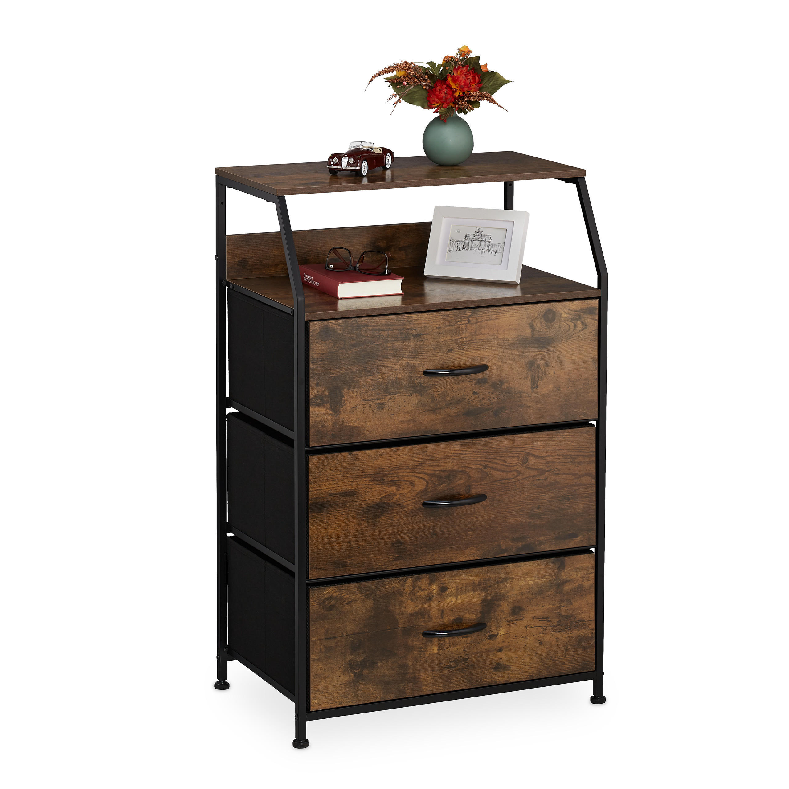 KOMMODE - Multicolor, Holz/Holzwerkstoff (61/96.5/42cm) - Relaxdays