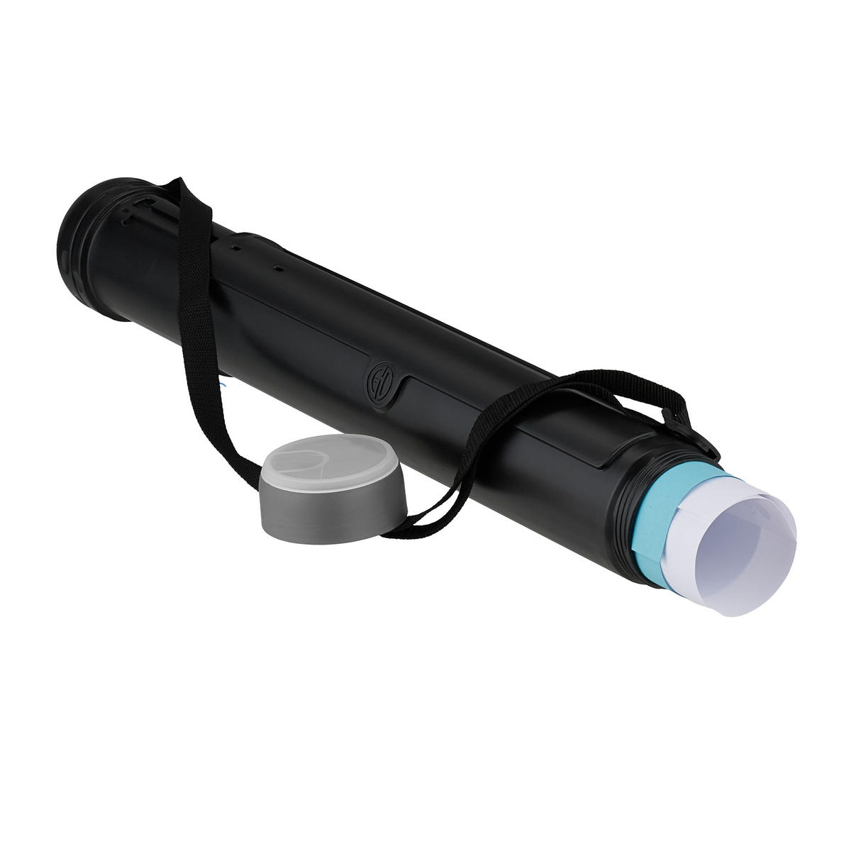 POSTERROLLE - Schwarz, Kunststoff (8.5/108/8.5cm) - Relaxdays