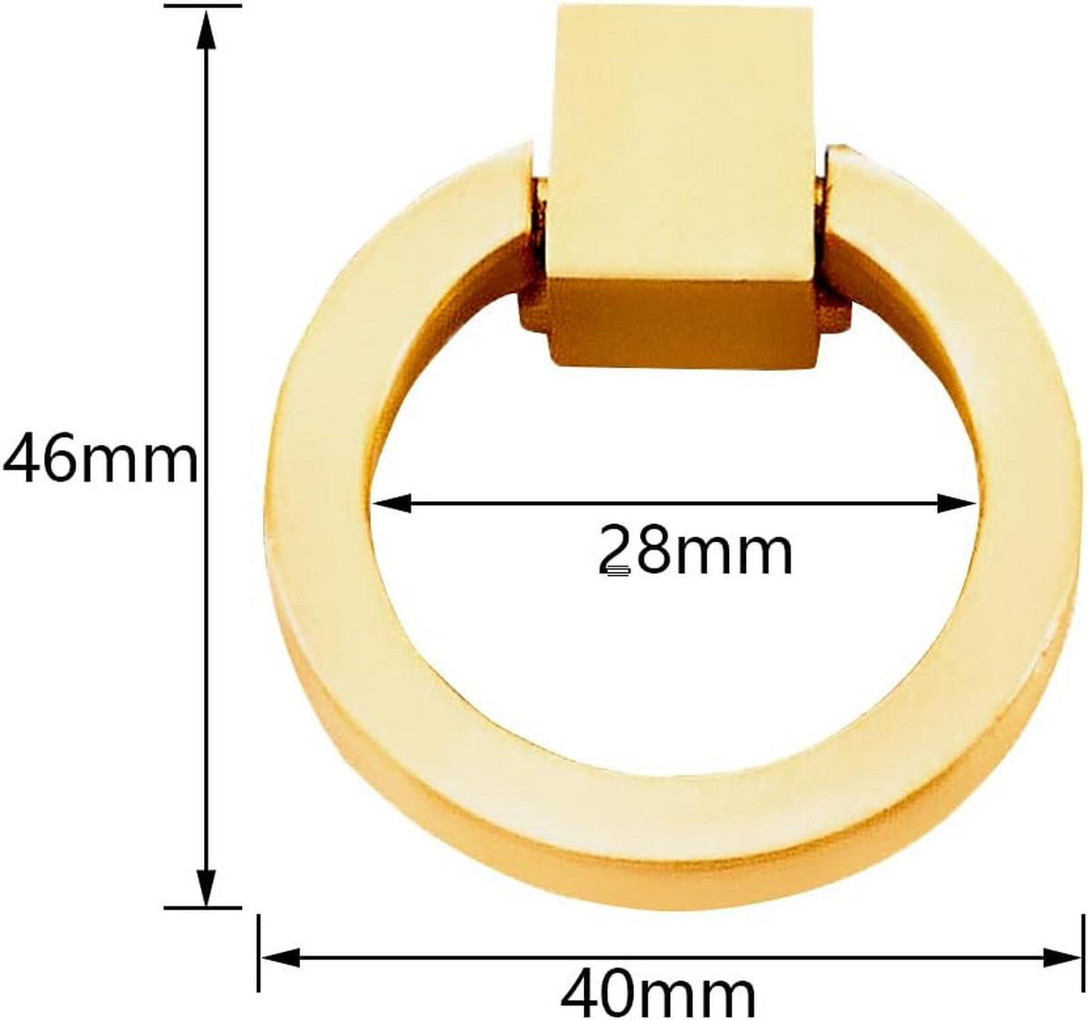 MÖBELGRIFF 1er-Set - Goldfarben, Metall (4/1/4.6cm)