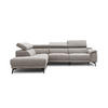 ECKSOFA FIERO 5-Sitzer mit 1 Relaxfunktion, taupe - Taupe, Holzwerkstoff/Textil (228/290cm) - Courtois Laville