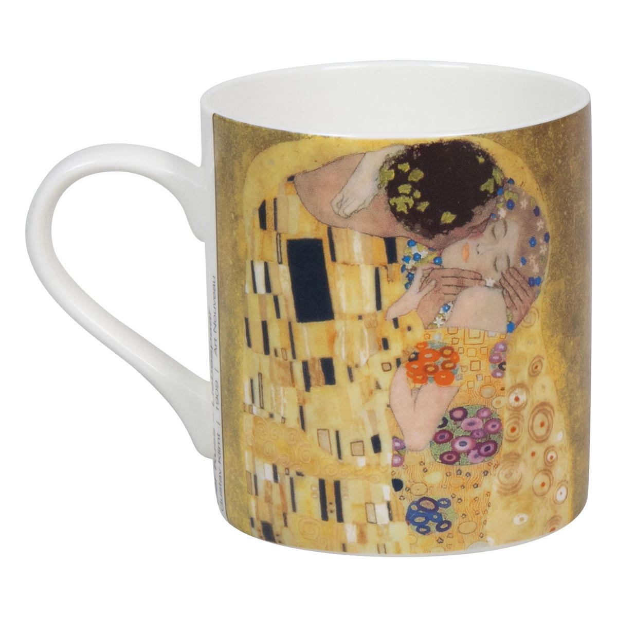 KAFFEEBECHER Der Kuss I - Gustav Klimt, in Geschenkbox, - Naturfarben, Keramik (0.4L) - Könitz