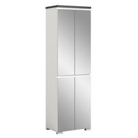 GARDEROBE Shoelove 40/60/109 cm - Grau, Holzwerkstoff (60/109/40cm) - Xonox