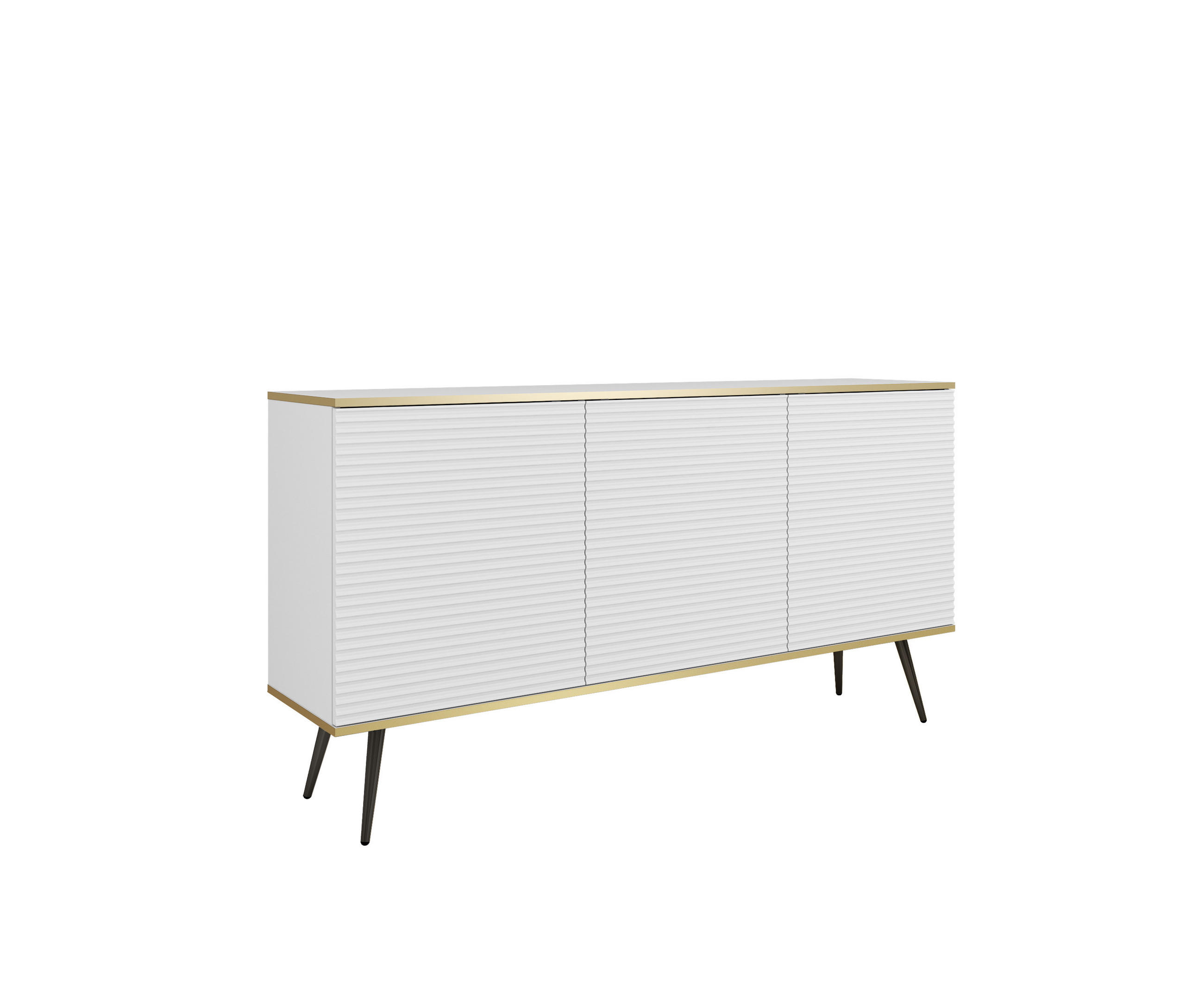3XE Living Sideboard: Weiß 160x85x39 cm