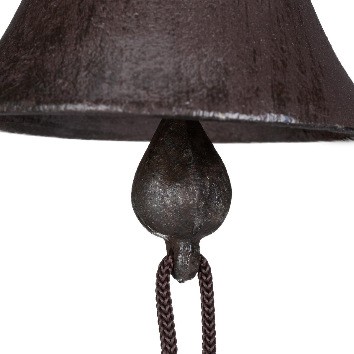 TÜRGLOCKE - Dunkelbraun, Metall (10/16/13cm) - Relaxdays