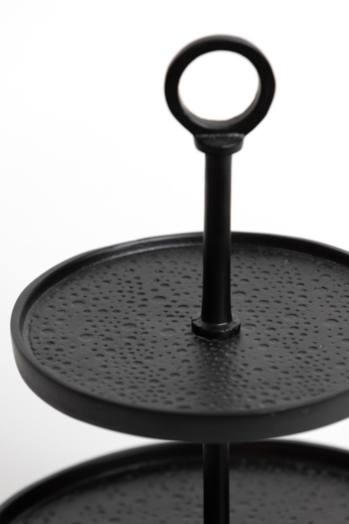 ETAGERE Lutek Schwarz Ø32/48 cm - Schwarz, Metall (32/48cm) - Light & Living
