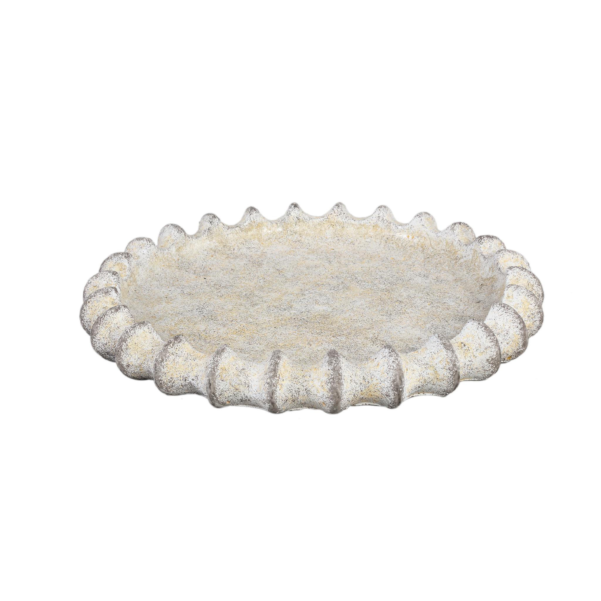 SCHALE Cheyene Beige 40/40/5cm - Beige, Stein (5cm) - PTMD Collection