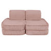 KINDERSOFA, Pocket Basic, Churros, Rubinchoco - Violett, Textil (120/25/60cm) - MeowBaby