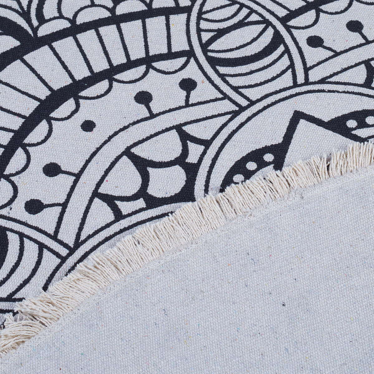 TEPPICH - Multicolor, Textil (120/120cm) - Relaxdays