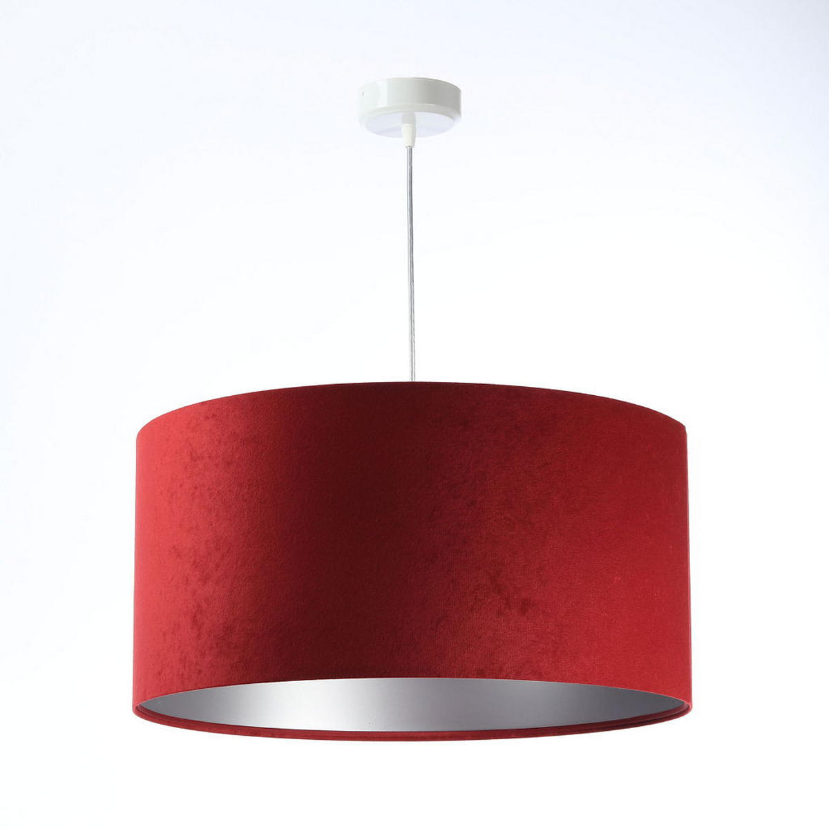 HÄNGELEUCHTE Rot 40/20 cm - Rot/Silberfarben, Kunststoff (40/0.6/20cm) - ONZENO