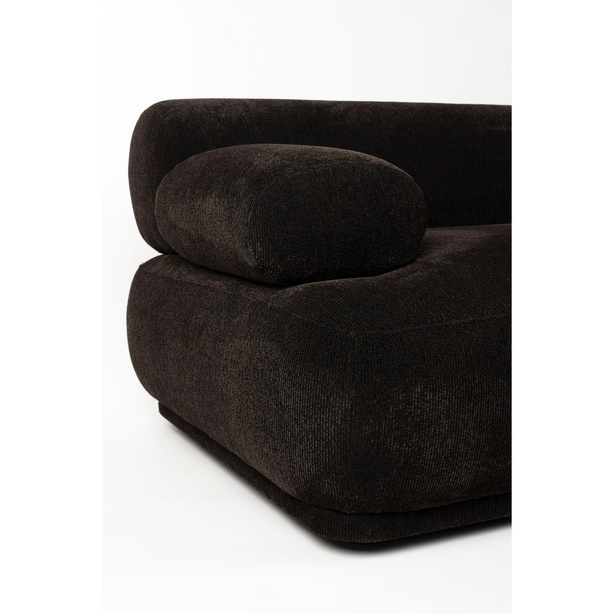 SOFA 7,5-SITZER Rembrandt Links Dunkelbraun - Braun, Kunststoff (594/97cm) - Zuiver