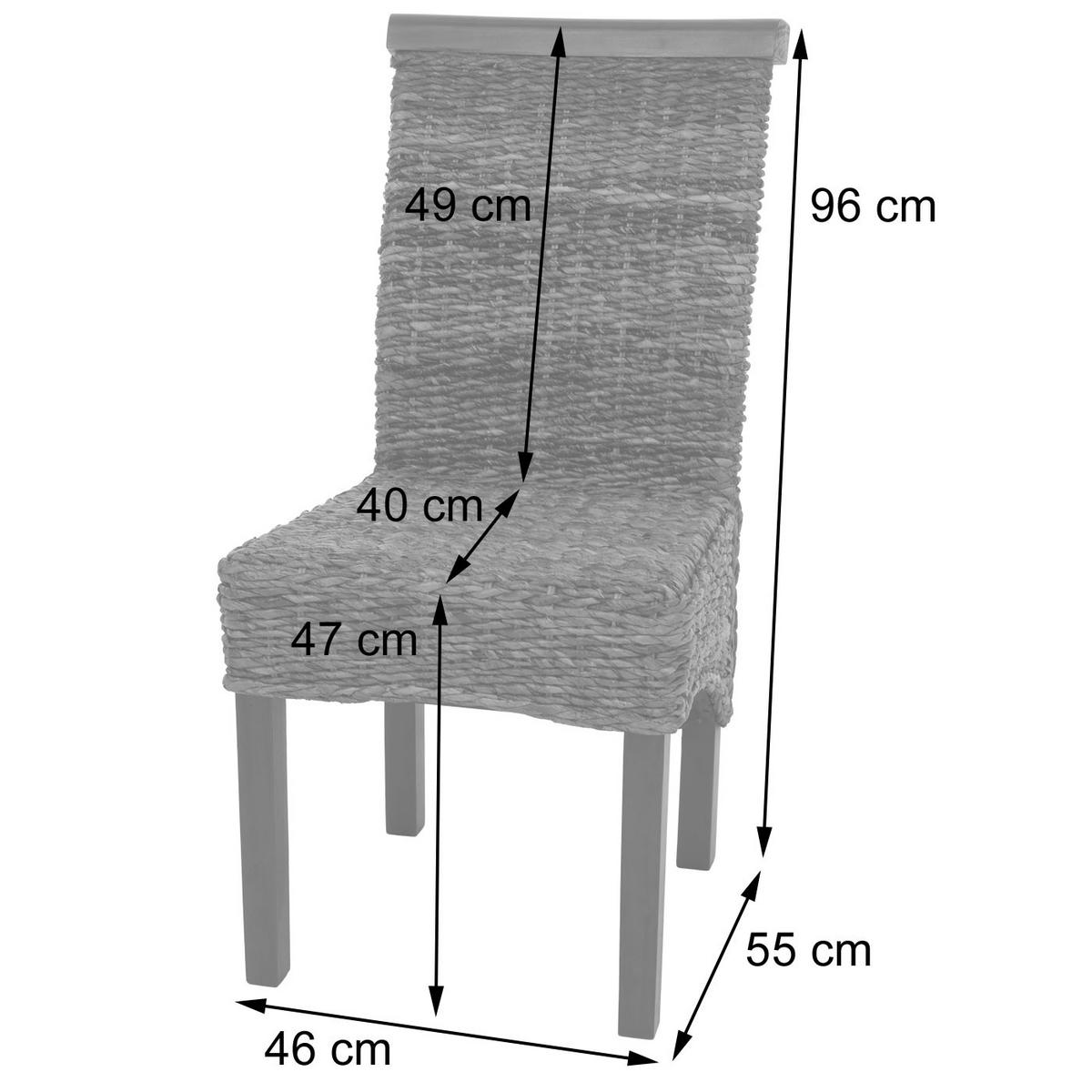 ESSZIMMERSTUHL Braun 2er-Set - Braun, Holz (47/93/43cm) - MCW