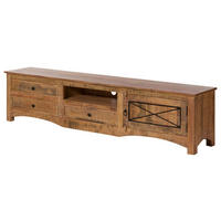 TV-BOARD Akazie 220x40x50 natur versiegelt NATURE OF SPIRIT #244 - Braun, Holz (220/50/40cm) - Massivmoebel24