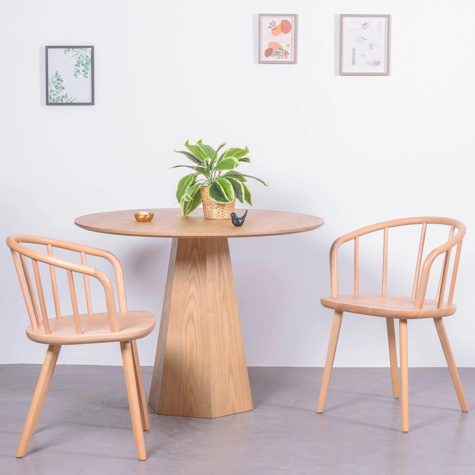 ESSTISCH Rund Eschefarben 100/100/77 cm - Eschefarben, Holz (100/100/77cm) - Nest Dream